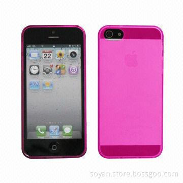 TPU Case for iPhone 5, Easy to Install, Available in Various Colors;